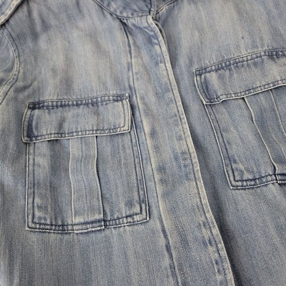 Rails Embroidered Denim Button-Up Shirt Jacket With Aztec Design Women's Extra S - Picture 6 of 7